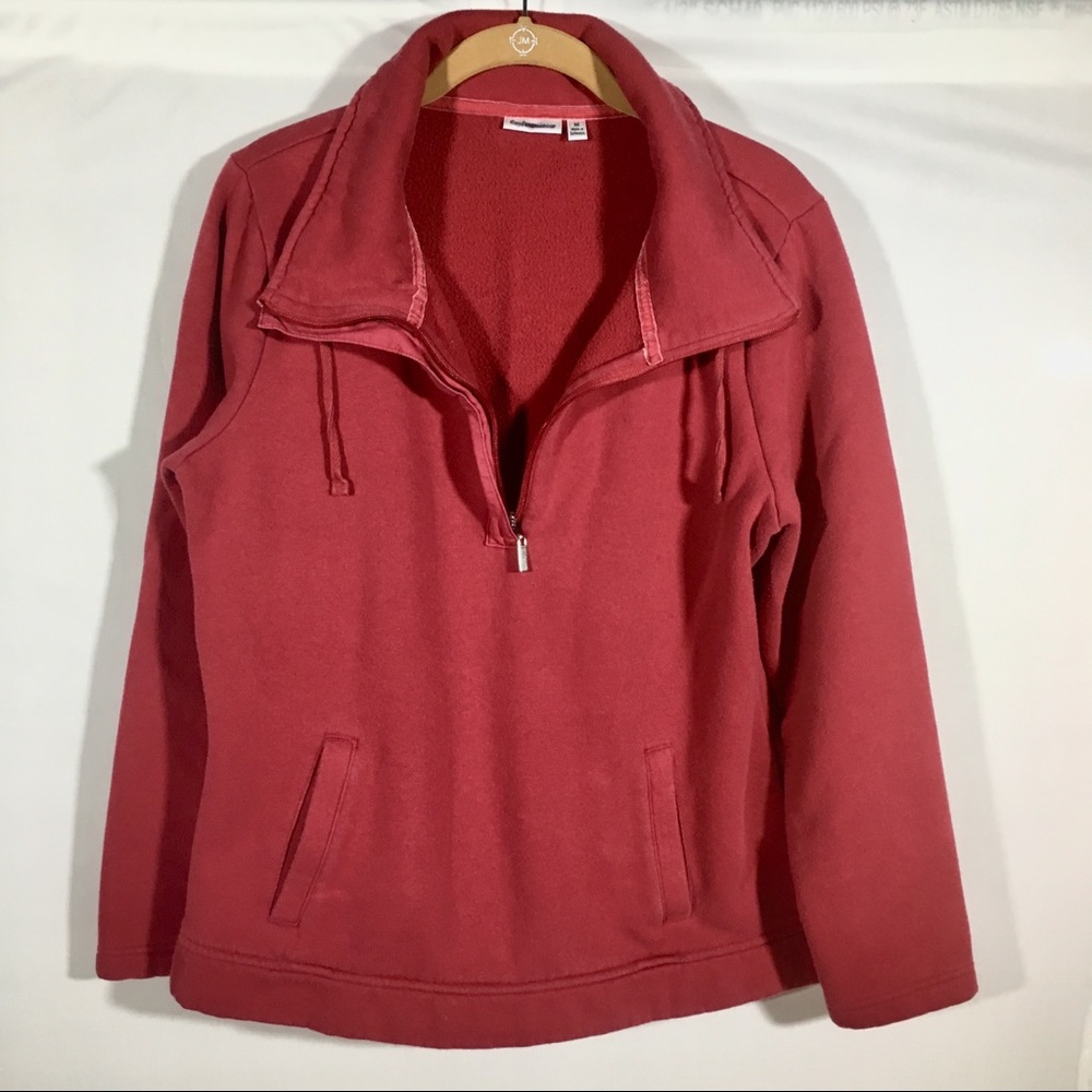 Croft & Barrow Red 1/4 zip pullover